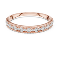 Milagrelle Milgrain Graduated Lab Grown Diamond Band Ring