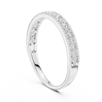 Milagrelle Milgrain Graduated Lab Grown Diamond Band Ring