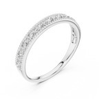 Milagrelle Milgrain Graduated Lab Grown Diamond Band Ring