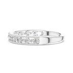 Milagrelle Milgrain Graduated Lab Grown Diamond Band Ring