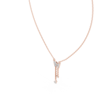 Aurelia Butterfly Cascade Lab Grown Diamond Pendant Necklace