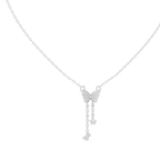 Aurelia Butterfly Cascade Lab Grown Diamond Pendant Necklace