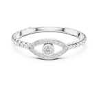 Nazarelle Evil Eye Twisted Rope Lab Grown Diamond Ring