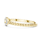 Nazarelle Evil Eye Twisted Rope Lab Grown Diamond Ring
