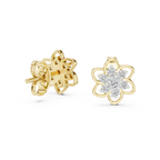 Jasmelle Open Petal Seven Stone Cluster Lab Grown Diamond Earrings