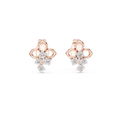 Fleurelle Open Petal Four Stone Cascade Lab Grown Diamond Earrings