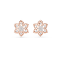 Mandelle Open Petal Star Flower Cluster Lab Grown Diamond Earrings