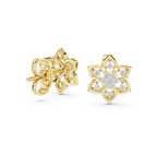 Mandelle Open Petal Star Flower Cluster Lab Grown Diamond Earrings