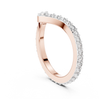 Chevrelle V Shape Chevron Lab Grown Diamond Ring