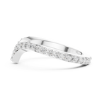 Chevrelle V Shape Chevron Lab Grown Diamond Ring