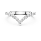 Chevrelle V Shape Chevron Lab Grown Diamond Ring