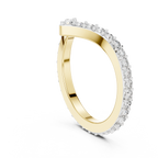 Chevrelle V Shape Chevron Lab Grown Diamond Ring