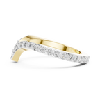 Chevrelle V Shape Chevron Lab Grown Diamond Ring