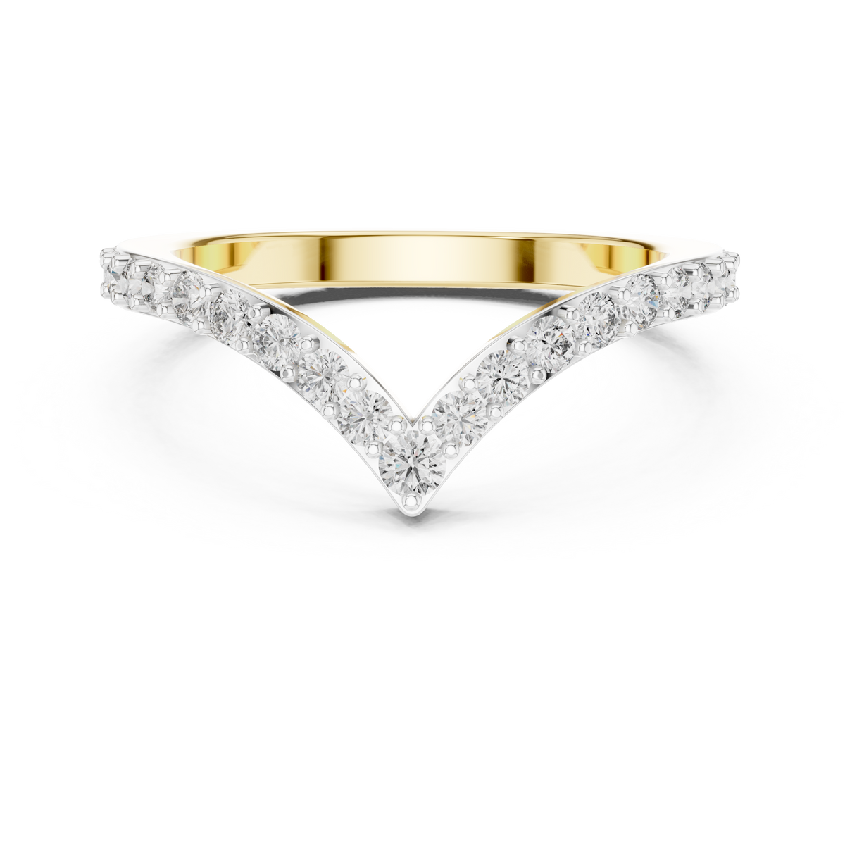 Chevrelle V Shape Chevron Lab Grown Diamond Ring