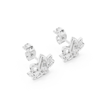 Padmelle Open Lotus Marquise Solitaire Lab Grown Diamond Earrings