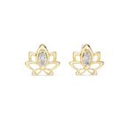 Padmelle Open Lotus Marquise Solitaire Lab Grown Diamond Earrings