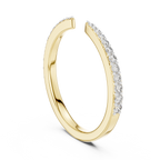 Aperelle Open Cuff Pavé Lab Grown Diamond Ring