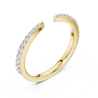 Aperelle Open Cuff Pavé Lab Grown Diamond Ring