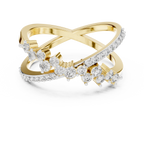 Crisselle Criss Cross Cluster Lab Grown Diamond Ring