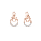 Dewelle Nested Teardrop Pavé Lab Grown Diamond Earrings