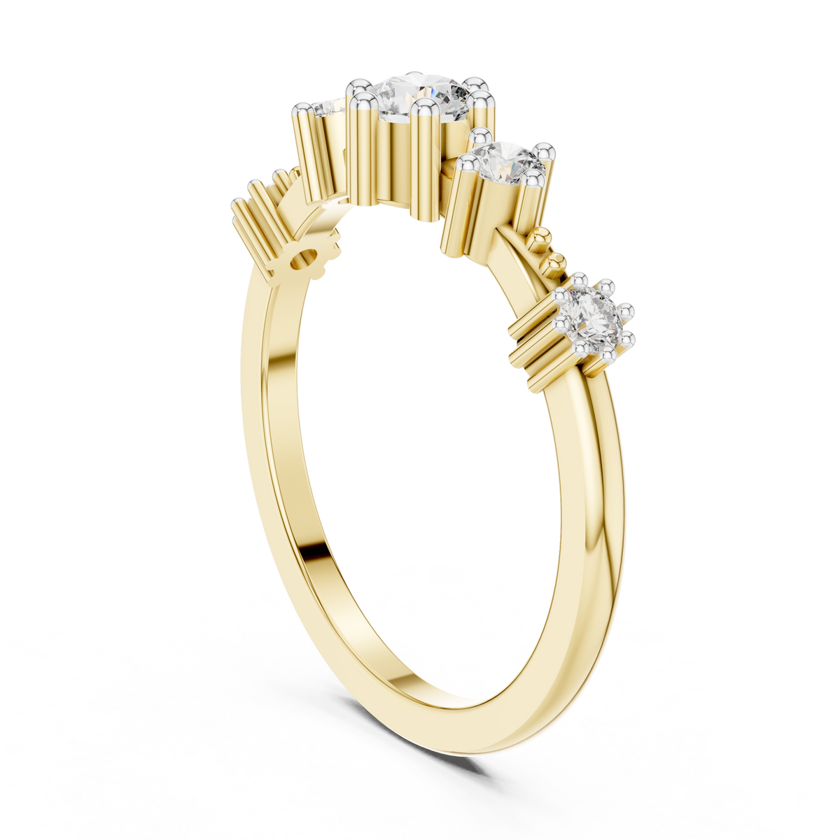 Quintessa Five Stone Graduated Lab Grown Diamond Ring