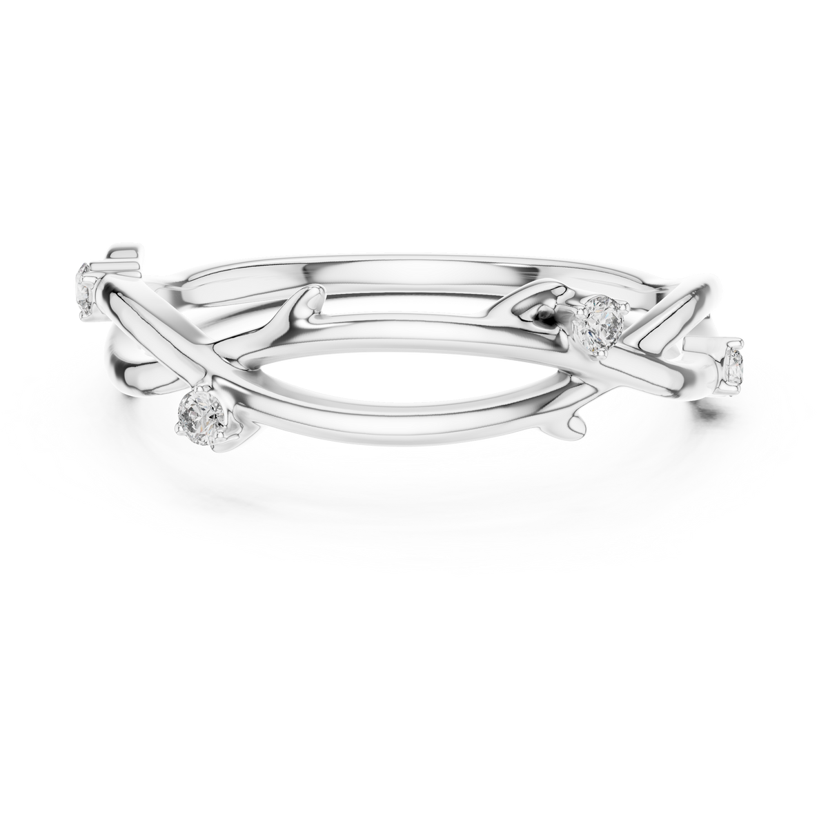 Verdelle Twisted Branch Lab Grown Diamond Ring