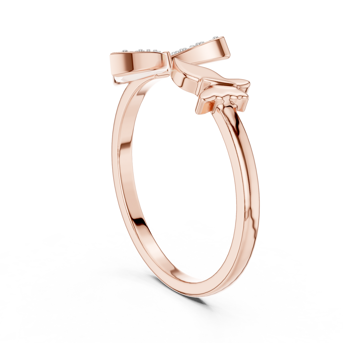 Farfalyn Butterfly Pavé Open Lab Grown Diamond Ring