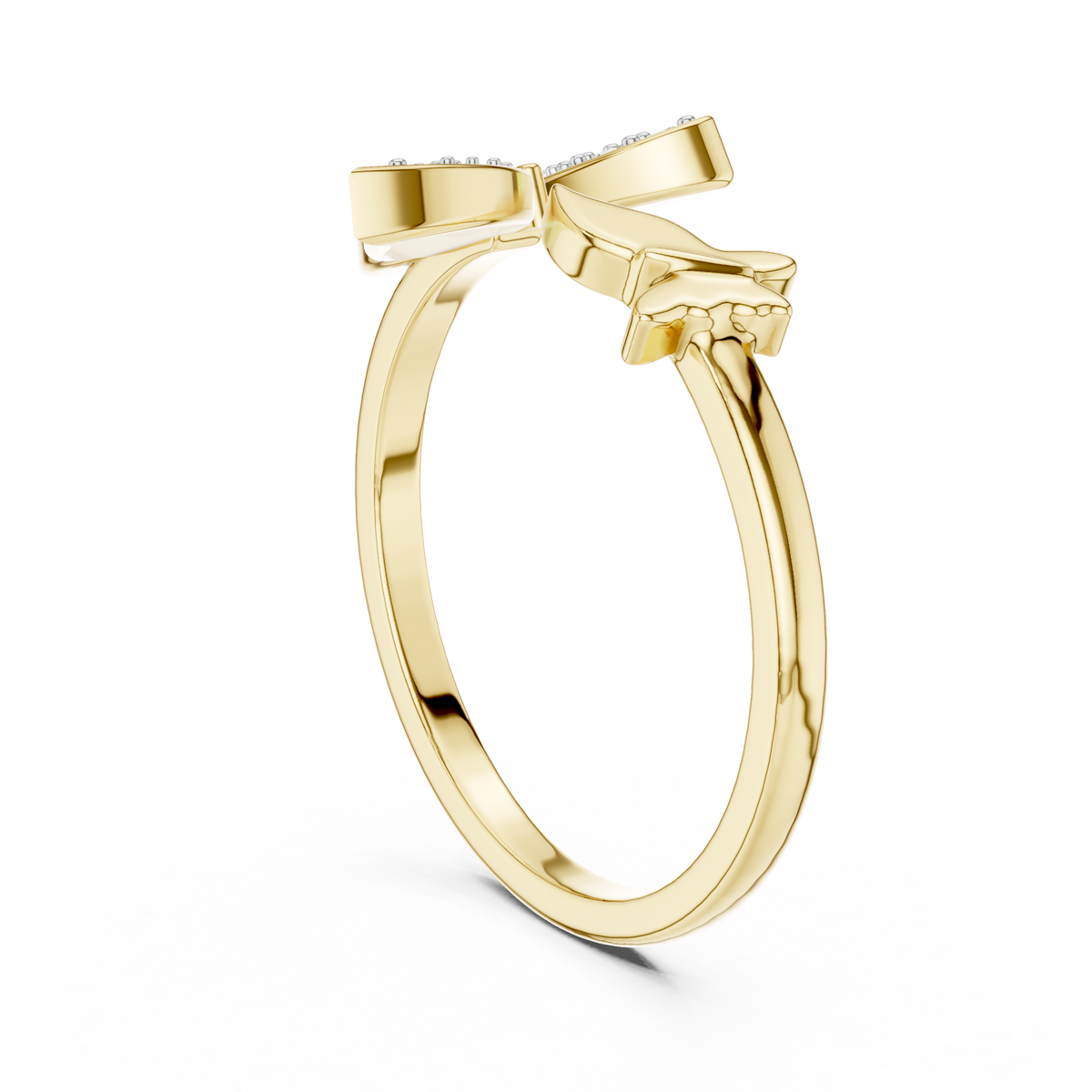 Farfalyn Butterfly Pavé Open Lab Grown Diamond Ring