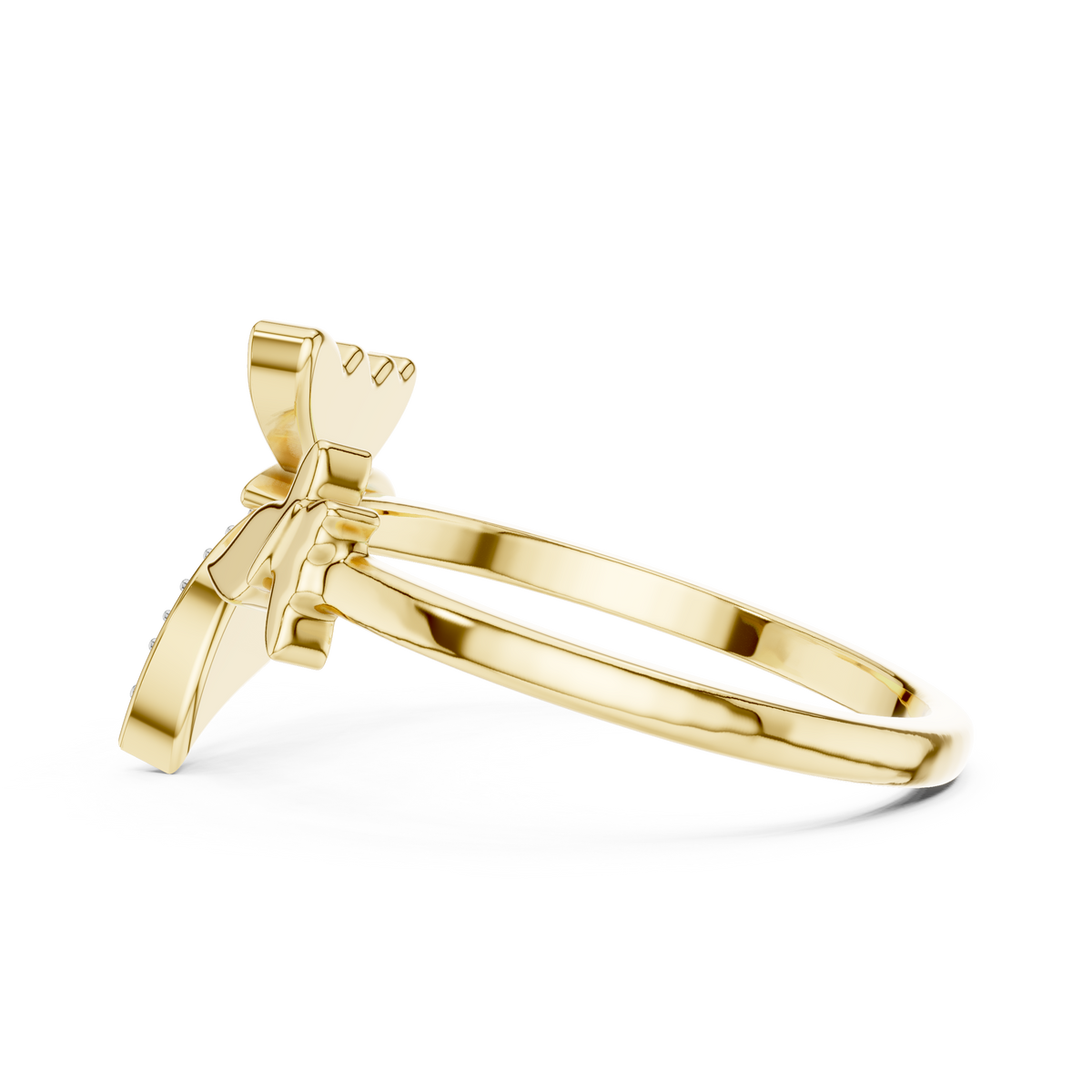 Farfalyn Butterfly Pavé Open Lab Grown Diamond Ring