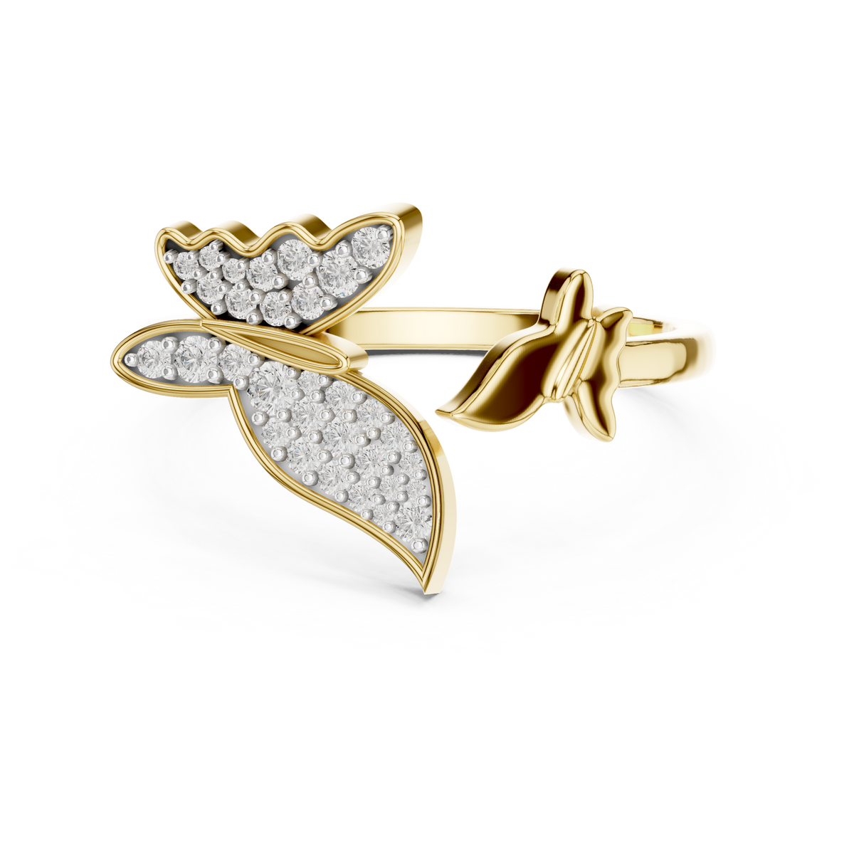Farfalyn Butterfly Pavé Open Lab Grown Diamond Ring