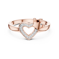 Coronelle Crown Heart Pavé Lab Grown Diamond Ring