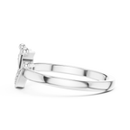 Coronelle Crown Heart Pavé Lab Grown Diamond Ring