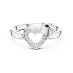Coronelle Crown Heart Pavé Lab Grown Diamond Ring