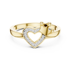 Coronelle Crown Heart Pavé Lab Grown Diamond Ring