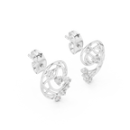 Fernelle Openwork Fern Leaf Lab Grown Diamond Earrings