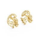 Fernelle Openwork Fern Leaf Lab Grown Diamond Earrings