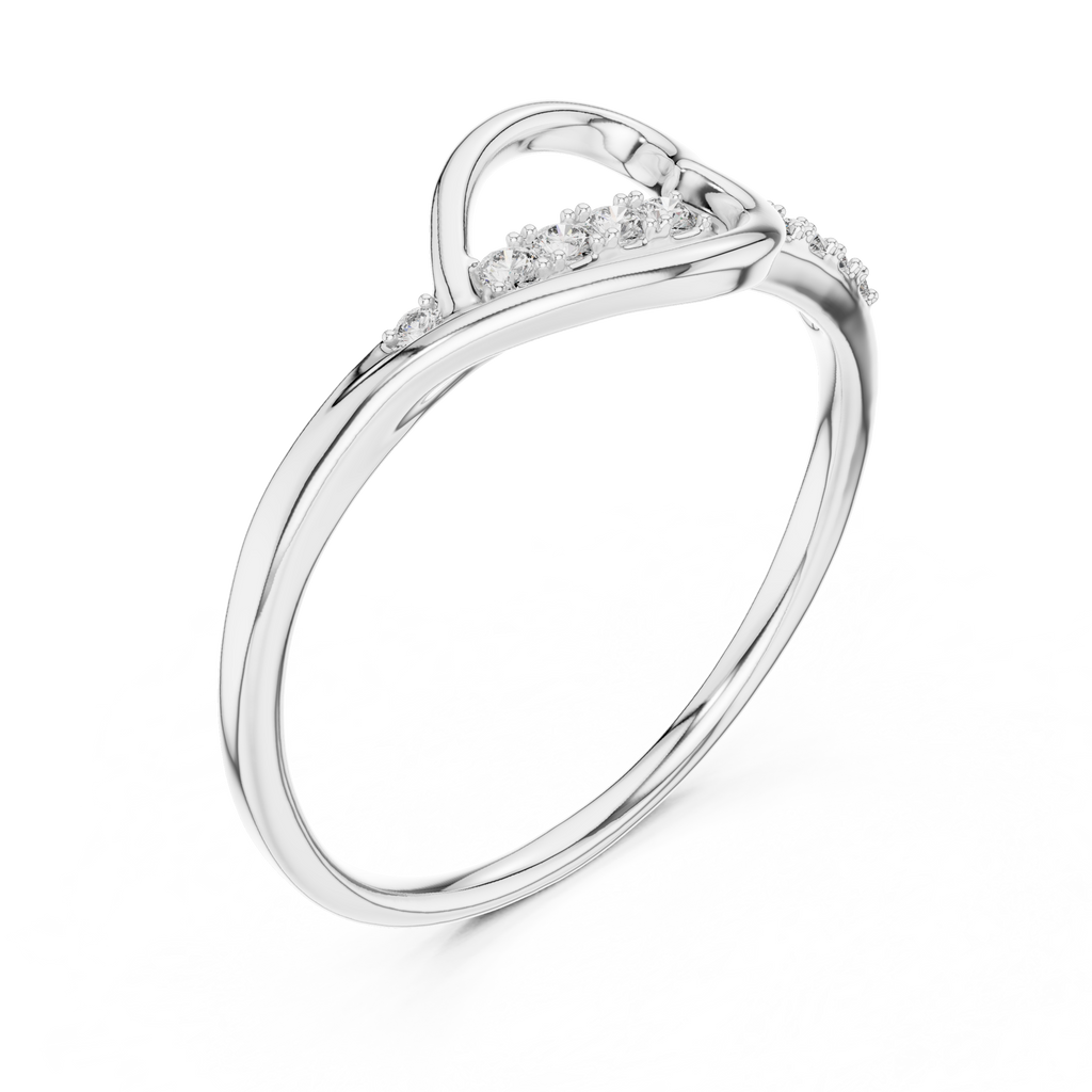 Meisterwerk mit dreieckigem Diamantcluster und geriffelten, abgestuften Flügeln