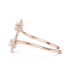 Sakurelle Twin Blossom Two Stone Lab Grown Diamond Ring