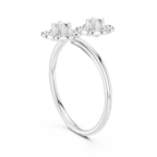 Sakurelle Twin Blossom Two Stone Lab Grown Diamond Ring