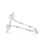 Sakurelle Twin Blossom Two Stone Lab Grown Diamond Ring