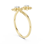 Sakurelle Twin Blossom Two Stone Lab Grown Diamond Ring