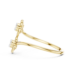 Sakurelle Twin Blossom Two Stone Lab Grown Diamond Ring