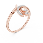 Cometra Shooting Star Pavé Lab Grown Diamond Bypass Ring
