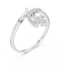 Cometra Shooting Star Pavé Lab Grown Diamond Bypass Ring