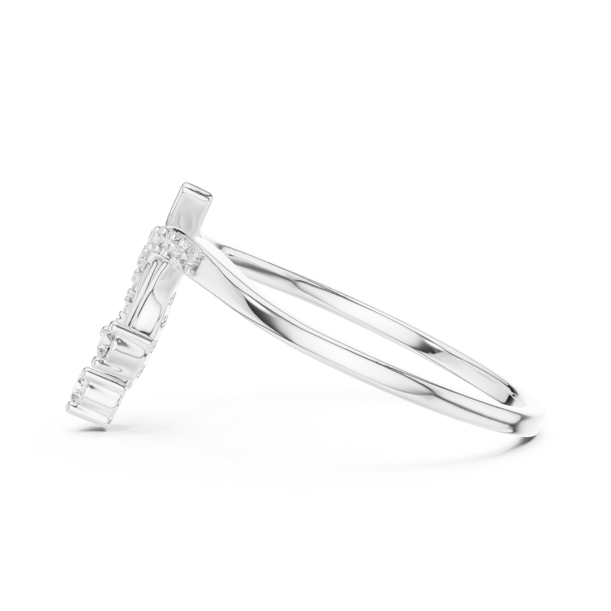 Cometra Shooting Star Pavé Lab Grown Diamond Bypass Ring