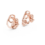 Anelora Interlinked Circle Pavé & Flower Cluster Lab Grown Diamond Earrings