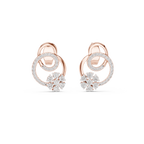 Anelora Interlinked Circle Pavé & Flower Cluster Lab Grown Diamond Earrings
