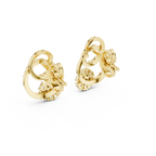 Anelora Interlinked Circle Pavé & Flower Cluster Lab Grown Diamond Earrings