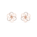 Corolenne Open Petal Flower Lab Grown Diamond Stud Earrings