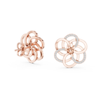 Corolenne Open Petal Flower Lab Grown Diamond Stud Earrings